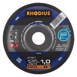 RHODIUS XT67PRO 125x1.0x22 Extra-Thin Flat Disc