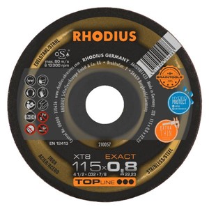 RHODIUS XTK8 115x0.8x22.23mm Extra Thin FlatDisc