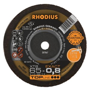 RHODIUS XT8 MINI 65x0.8x6.00mm CUTTING DISC
