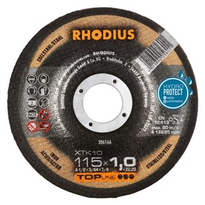 RHODIUS XTK10 115x1.0x22.2mmExtra-Thin D/C Disc
