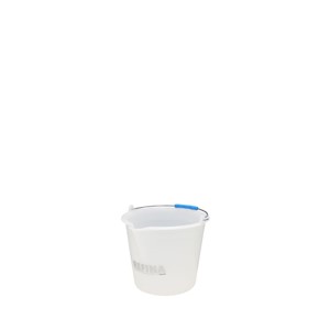 X-RAY gauging bucket 12L white 305x275mm LDPE whit