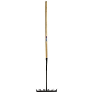 S&J Tarmac Rake Wooden Handle