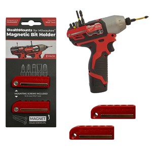 S'MOUNTS Red Bit Holder Milwaukee M12 (2 Pack)