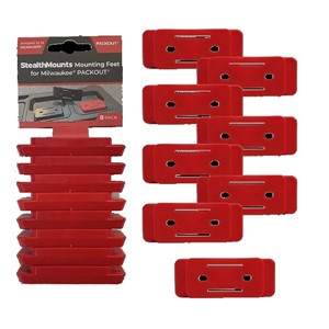 S'MOUNTS Red Cleat 'n' Feet - Mounting Cleats (6 P