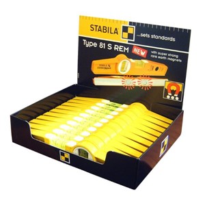 STABILA 81S 10"/25cm Rare Earth Magnet Box of 10