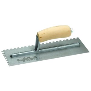 MARSHALLTOWN 'u' Notched Trowel Wood Han