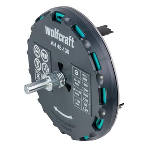 WOLFCRAFT 1 AH 45-130 HOLESAW ADJUSTABLE Ø45-130MM