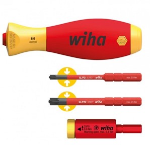 WIHA Torq adaptr VDE slimbits+handle 0.8